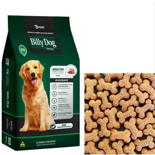 Racao Billy Dog Adulto Ossinho 25 Kgs